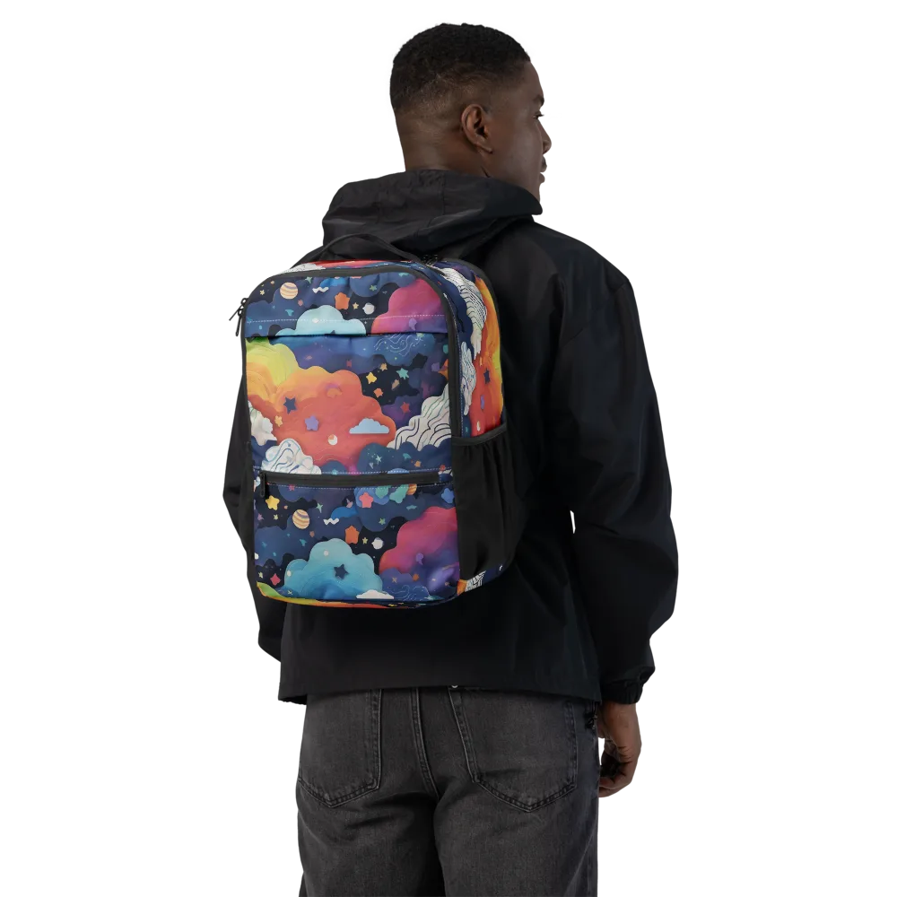 Nebula Rainbow on Utility Backpack — Back