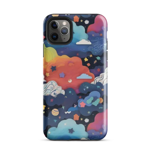Nebula Rainbow on a Tough Case for iPhone®