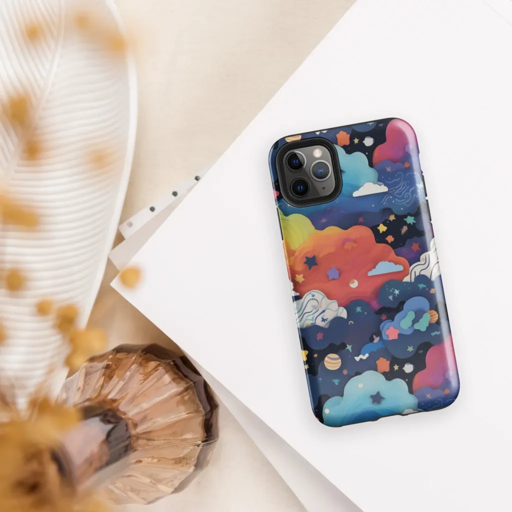 Nebula Rainbow on Tough Case for iPhone® — Front