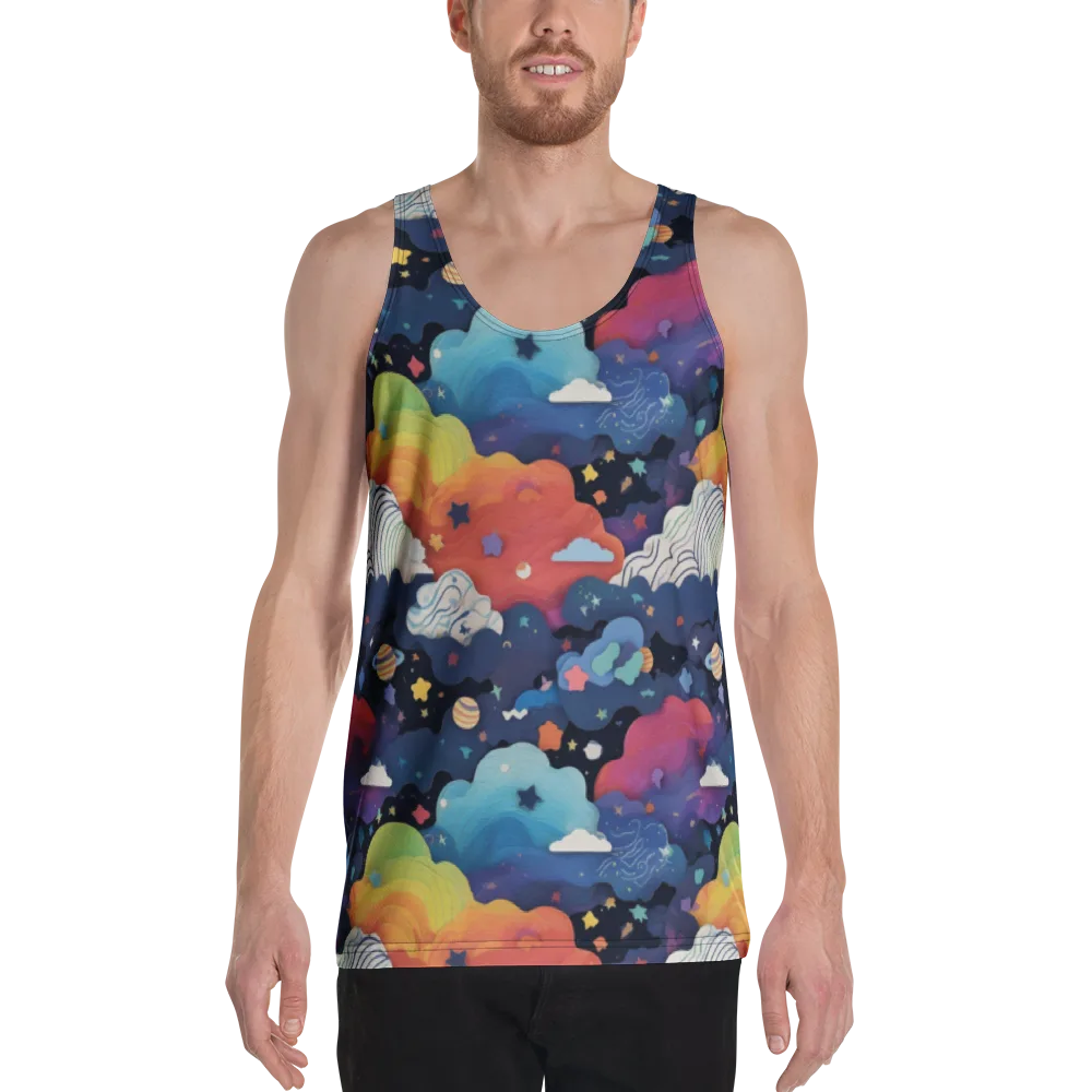 Nebula Rainbow on Men's Tank Top — Front