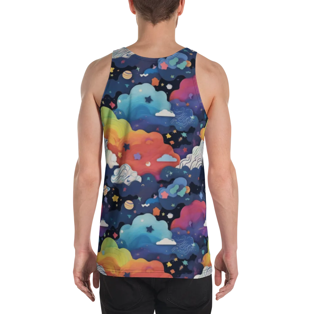Nebula Rainbow on Men's Tank Top — Back