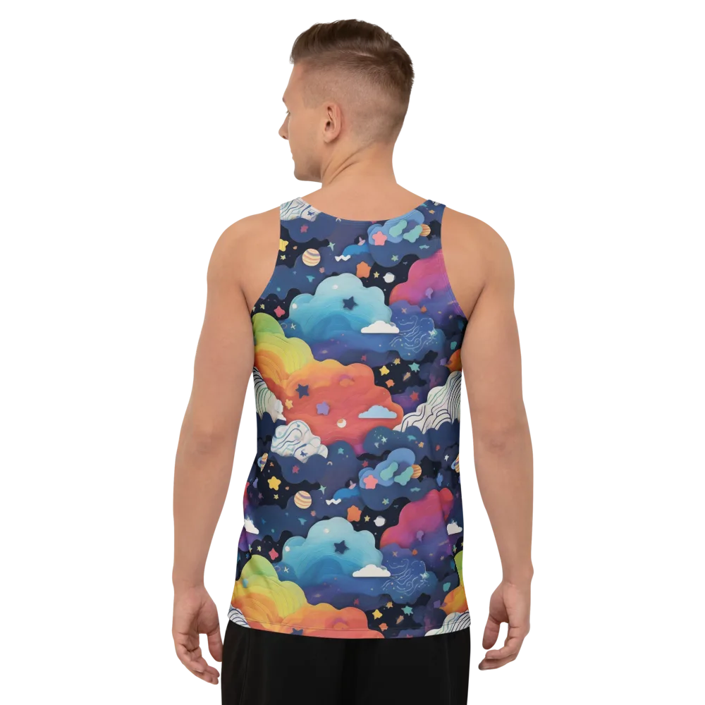 Nebula Rainbow on Men's Tank Top — Back