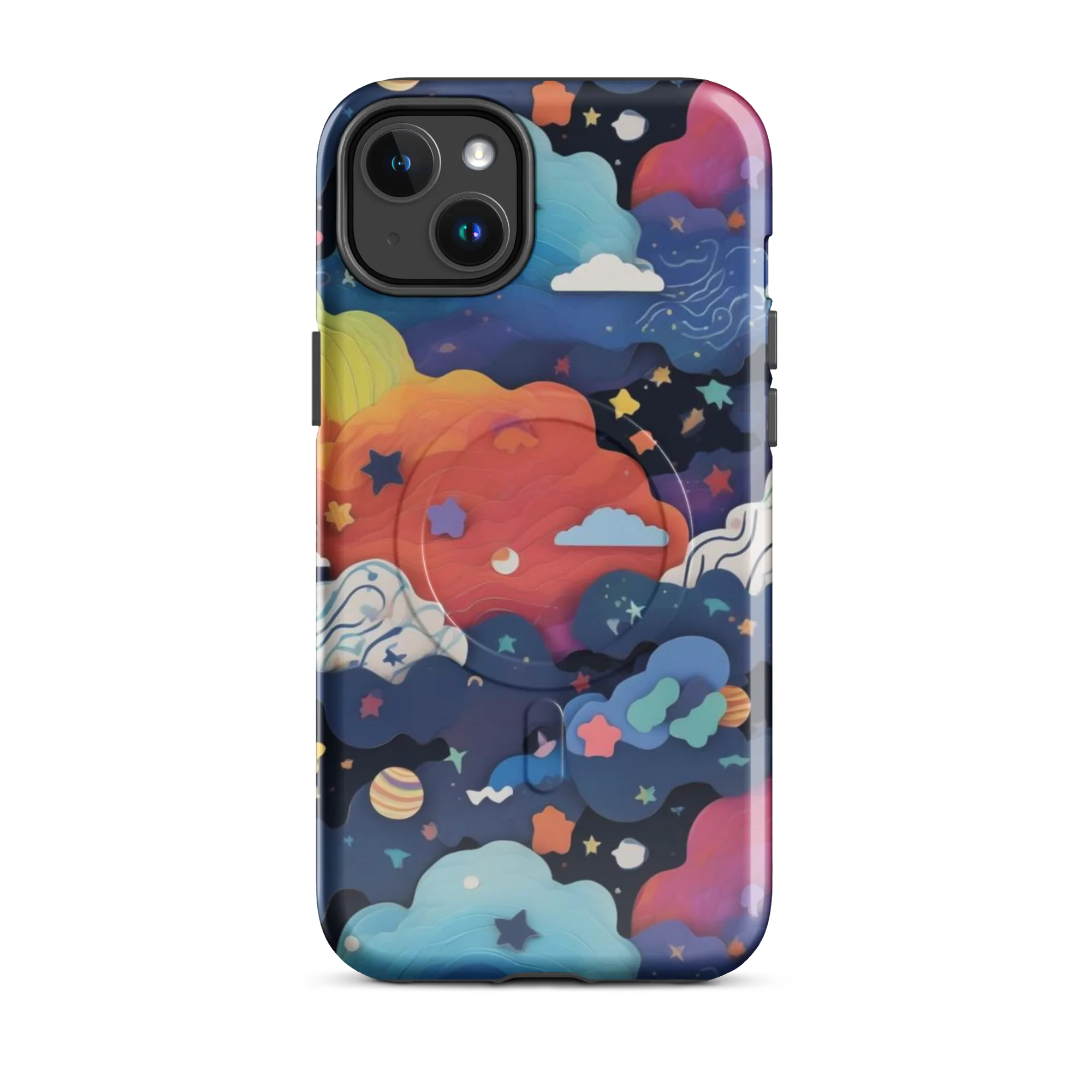 Nebula Rainbow on MagSafe Tough Case for iPhone® — Front
