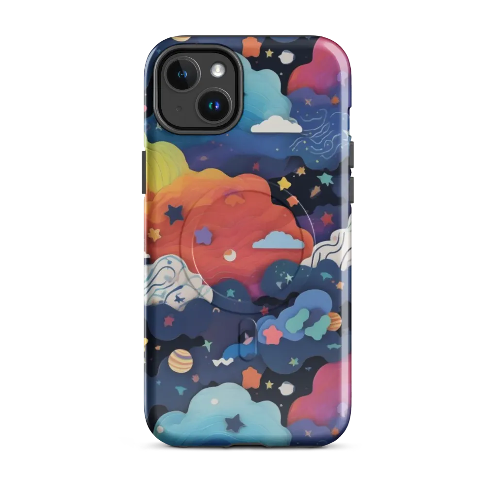 Nebula Rainbow on MagSafe Tough Case for iPhone® — Front