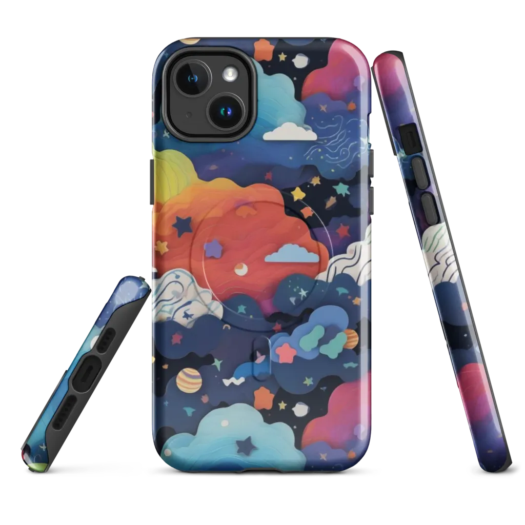 Nebula Rainbow on MagSafe Tough Case for iPhone® — Front
