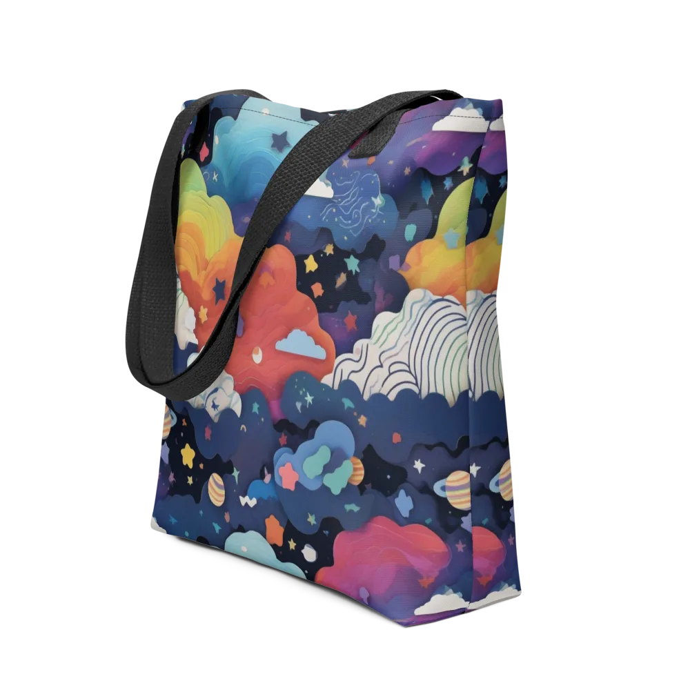 Nebula Rainbow on Tote Bag — Front