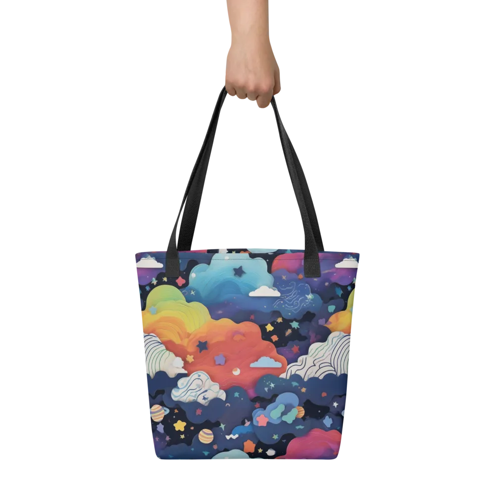 Nebula Rainbow on Tote Bag — Front