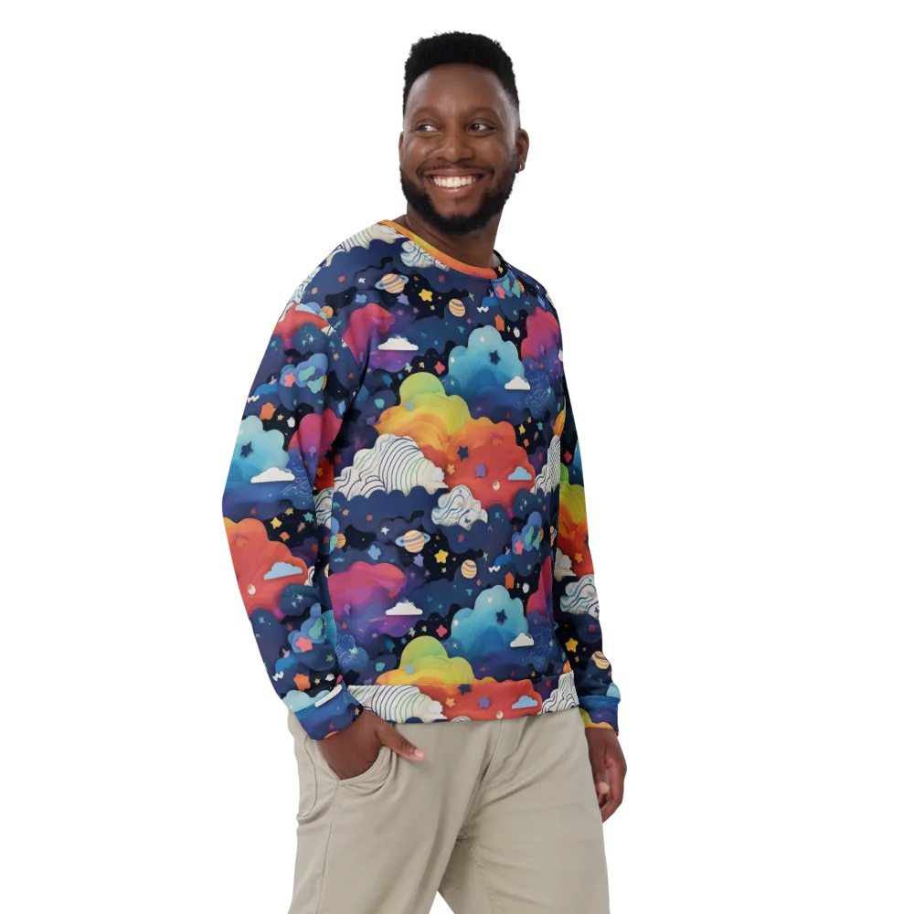 Nebula Rainbow on Sweatshirt — Front