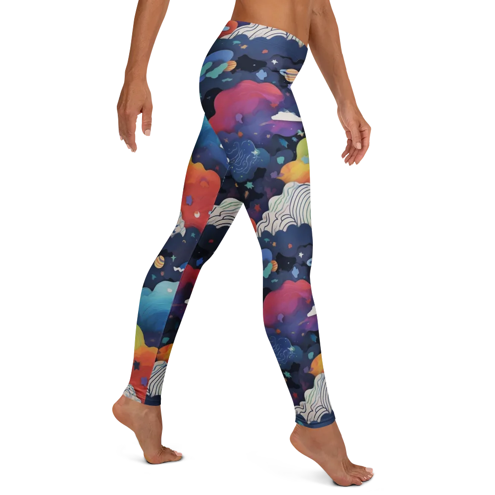 Nebula Rainbow on Leggings — Right