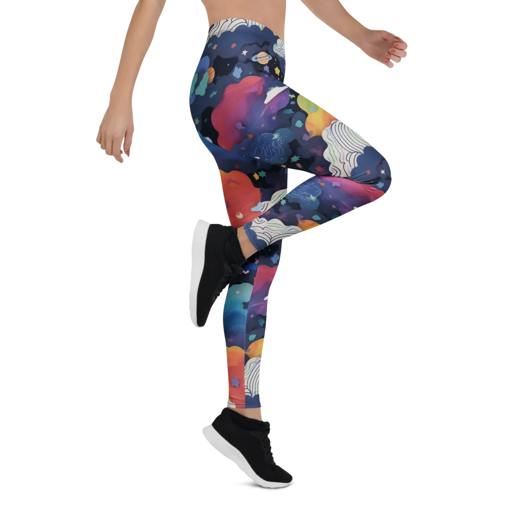 Nebula Rainbow on Leggings — Right