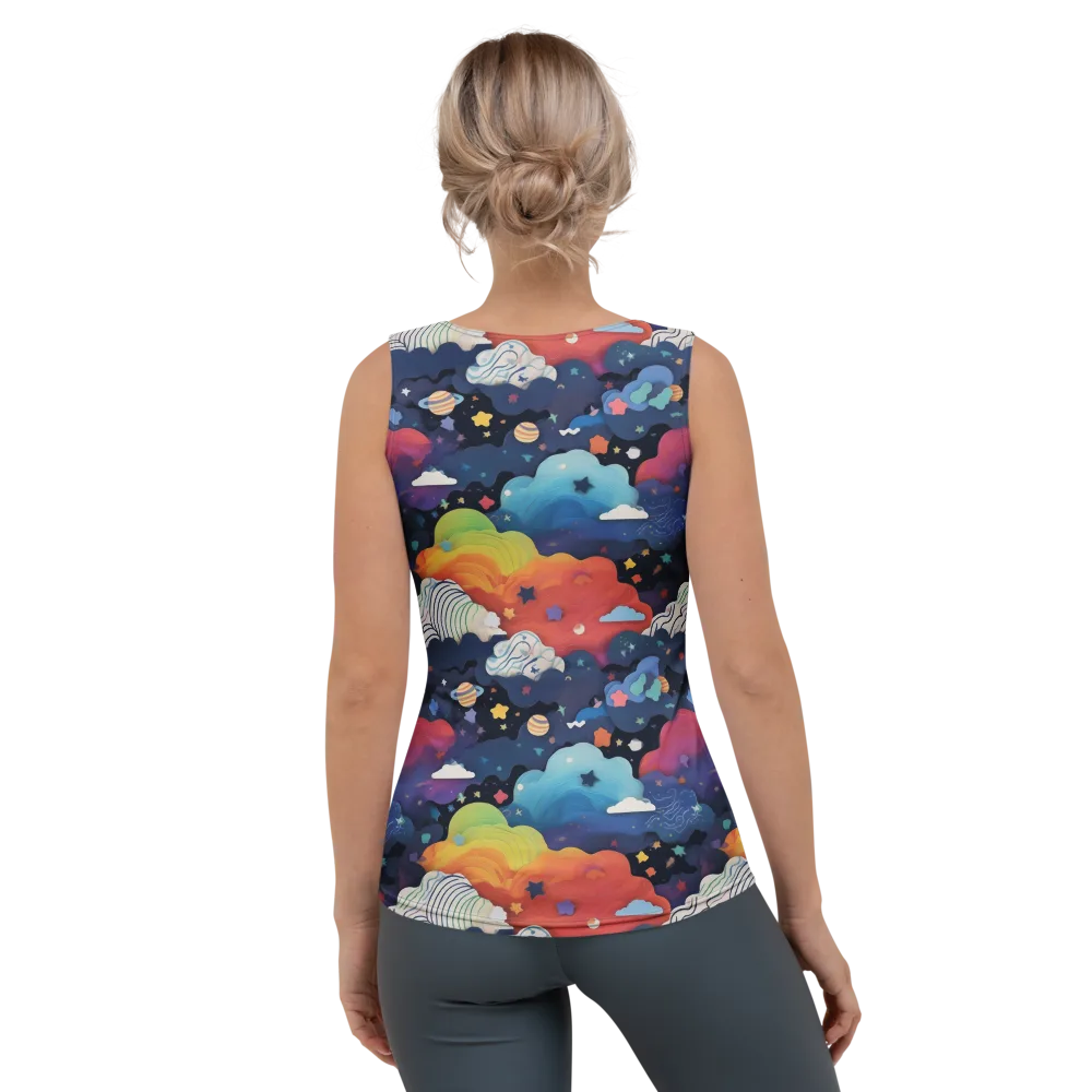 Nebula Rainbow on Women's Tank Top — Back