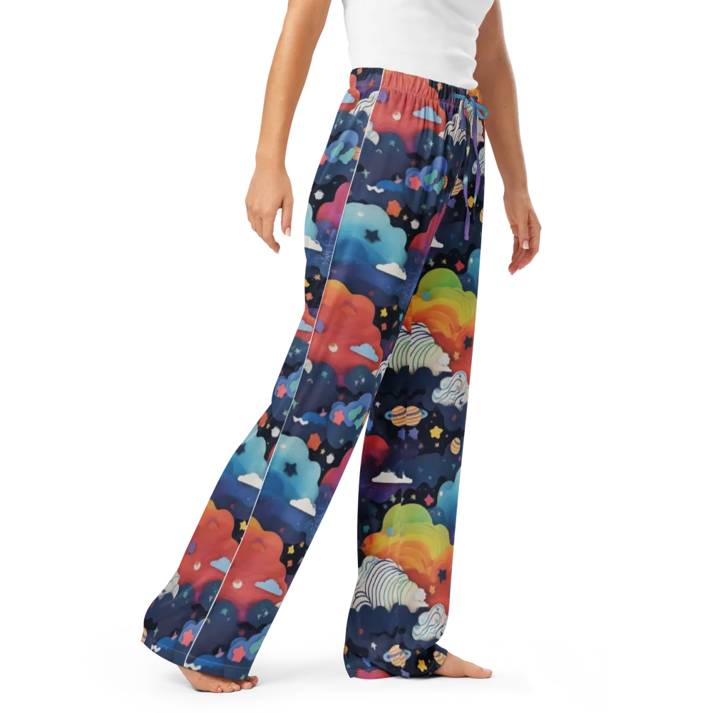 Nebula Rainbow on Women's Pajama Pants — Right Front