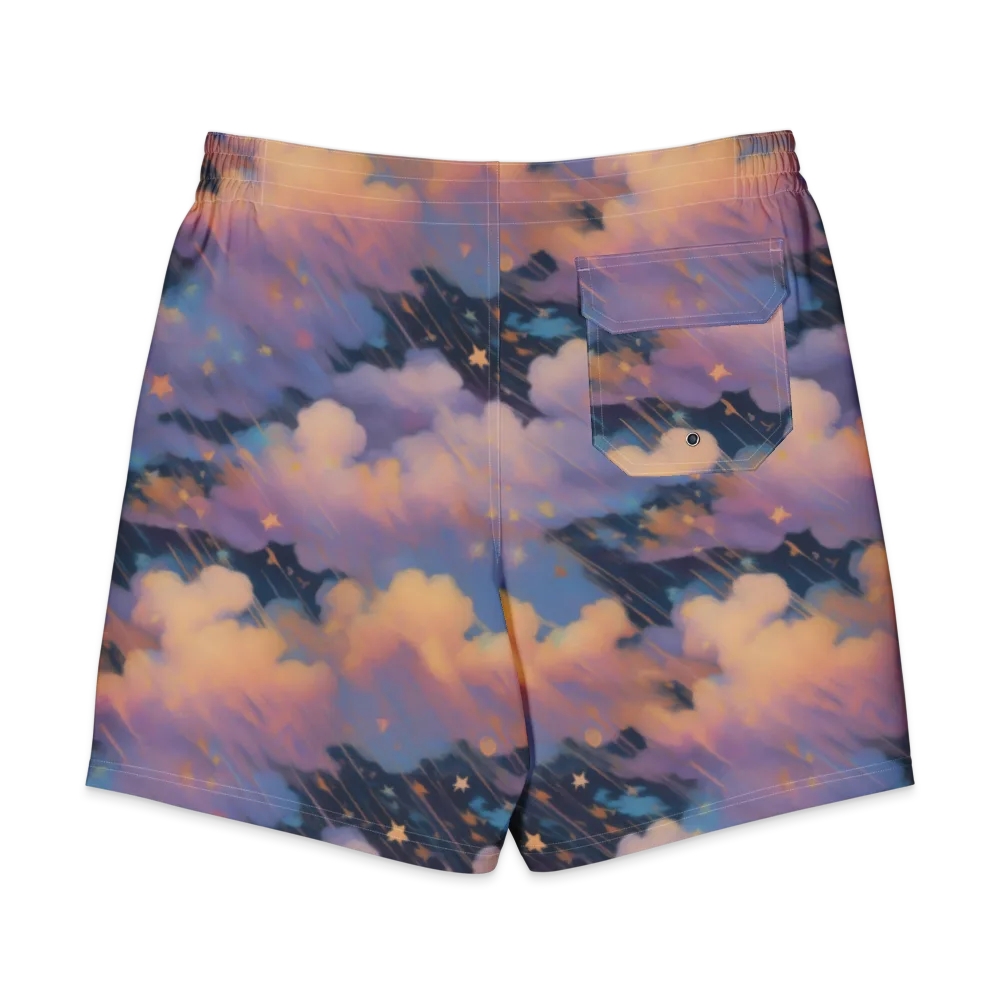 Velvet Comet Drift on Men's Board Shorts — Back
