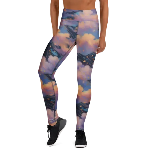 Velvet Comet Drift on a Yoga Leggings