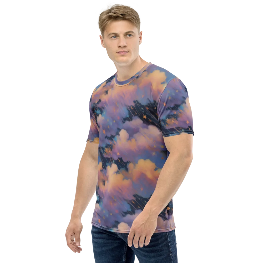 Velvet Comet Drift on Men's Crew Neck T-Shirt — Left