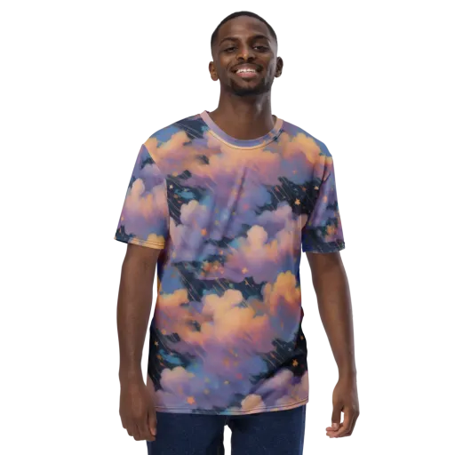 Velvet Comet Drift on a Men's Crew Neck T-Shirt