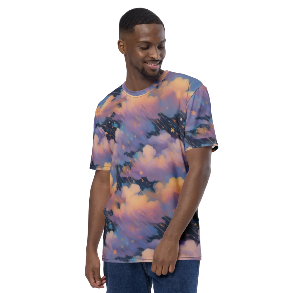 Velvet Comet Drift on Men's Crew Neck T-Shirt — Left