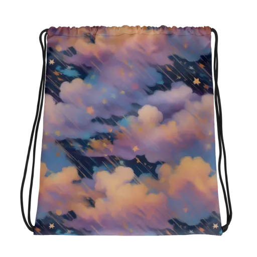 Velvet Comet Drift on a Drawstring Bag