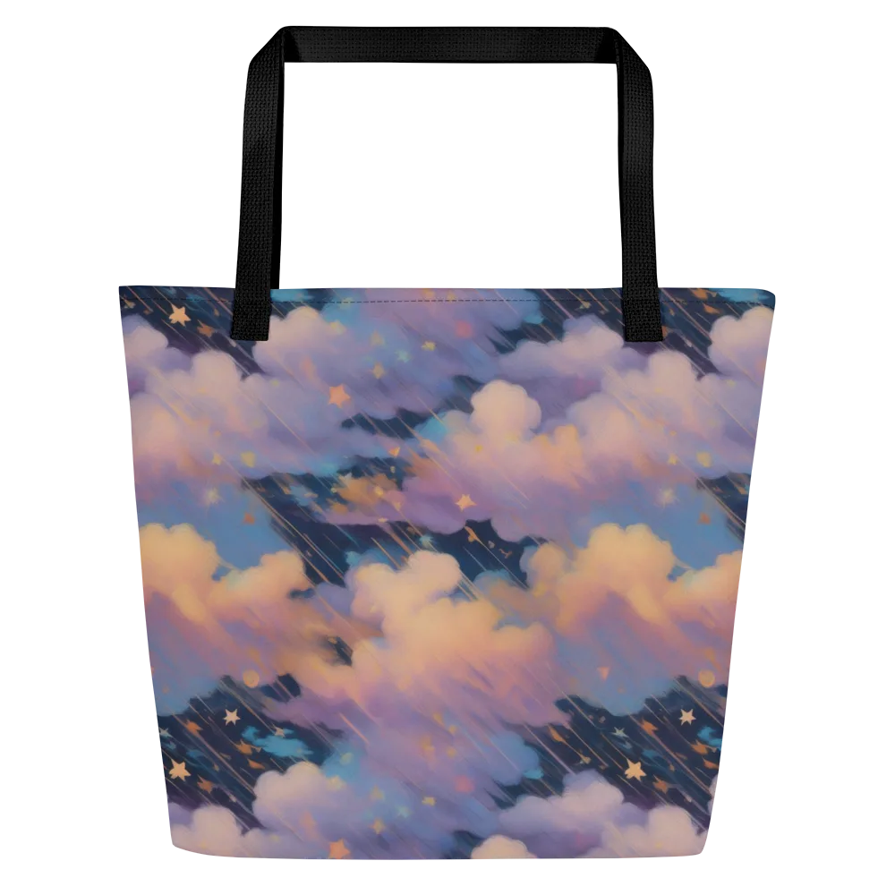 Velvet Comet Drift on Large Tote Bag W/ Pocket — Front