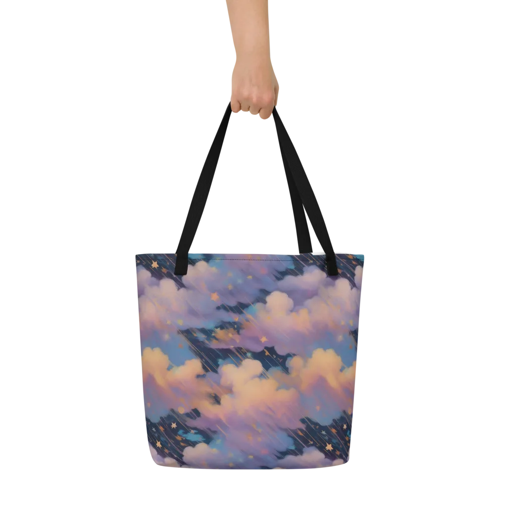 Velvet Comet Drift on Large Tote Bag W/ Pocket — Front