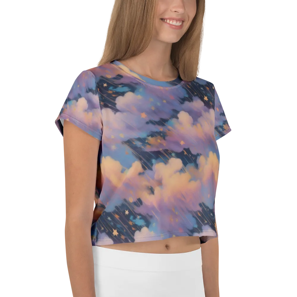 Velvet Comet Drift on Crop Tee — Right