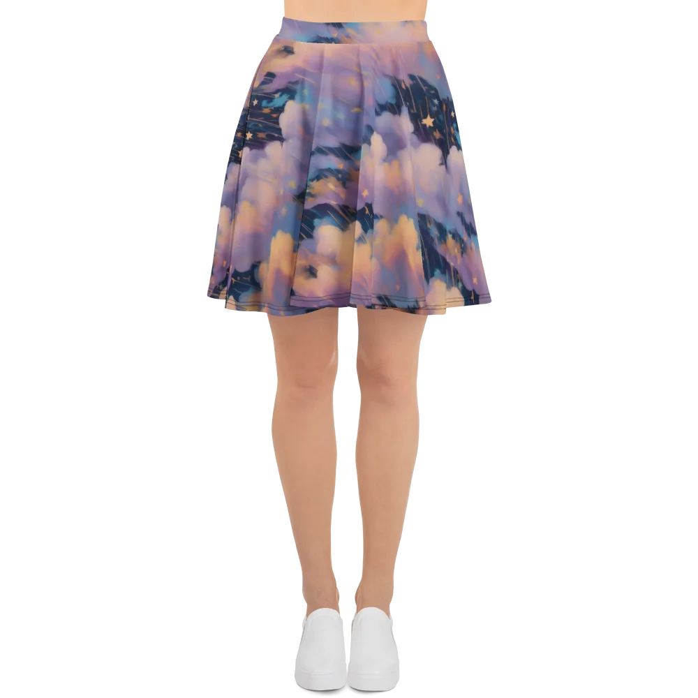 Velvet Comet Drift on Skater Skirt — Front