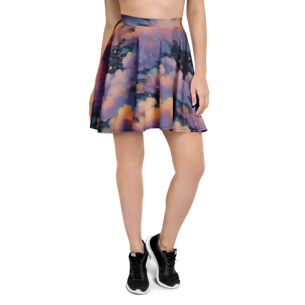Velvet Comet Drift on Skater Skirt — Front