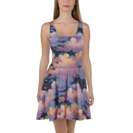 Velvet Comet Drift on a Skater Dress