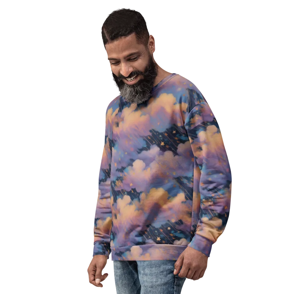 Velvet Comet Drift on Sweatshirt — Left Front