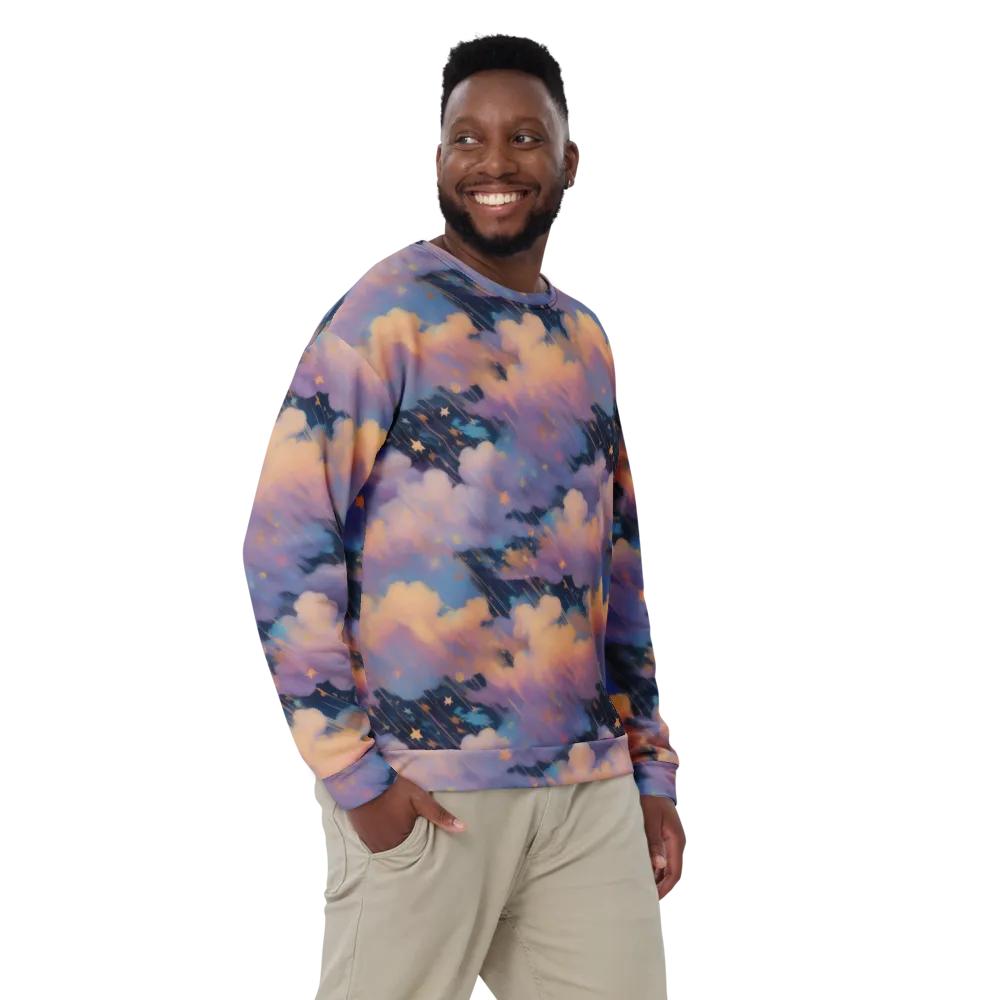 Velvet Comet Drift on Sweatshirt — Front
