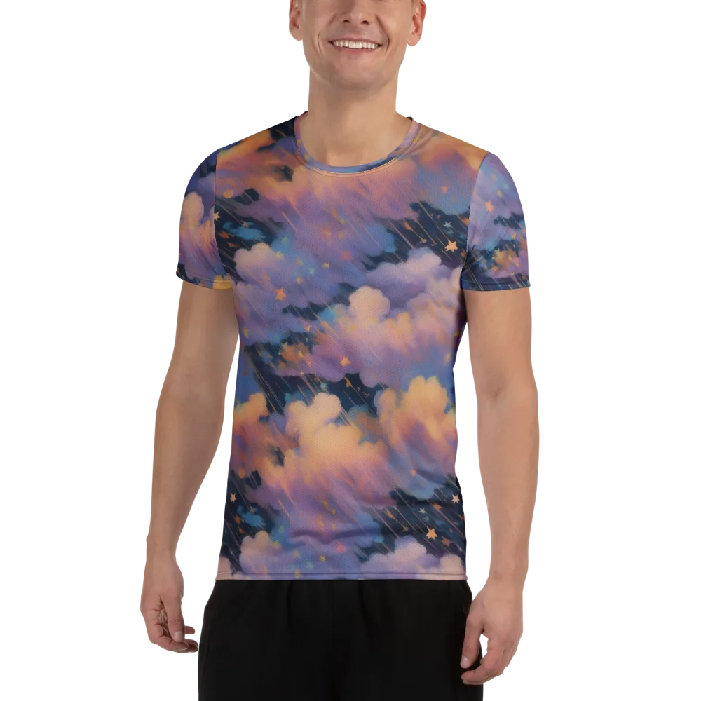 Velvet Comet Drift on Men's Athletic T-Shirt — Front