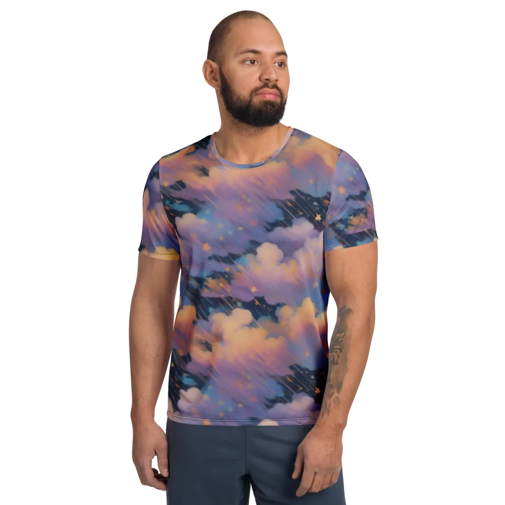 Velvet Comet Drift on Men's Athletic T-Shirt — Front