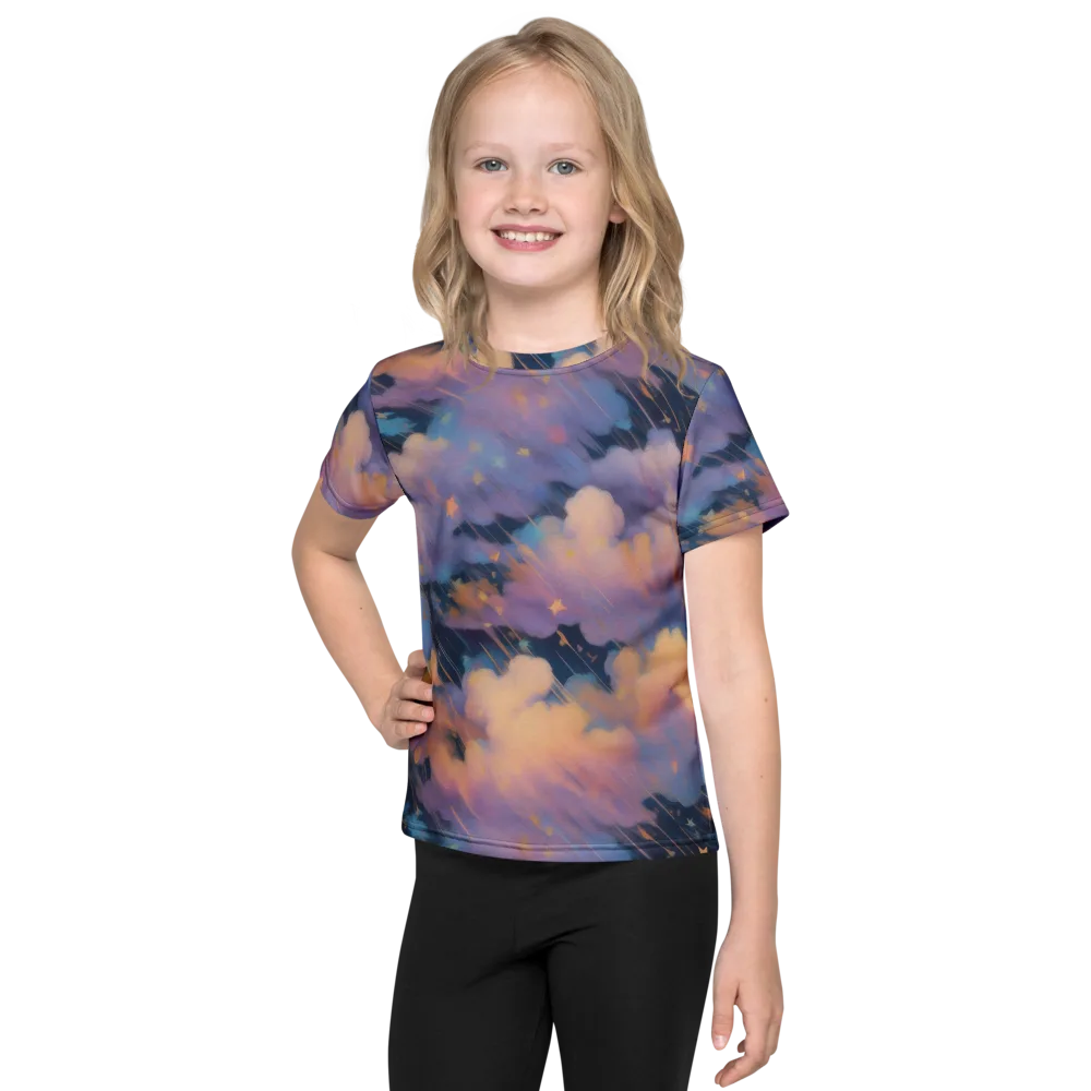 Velvet Comet Drift on Kids Crew Neck T-Shirt — Front