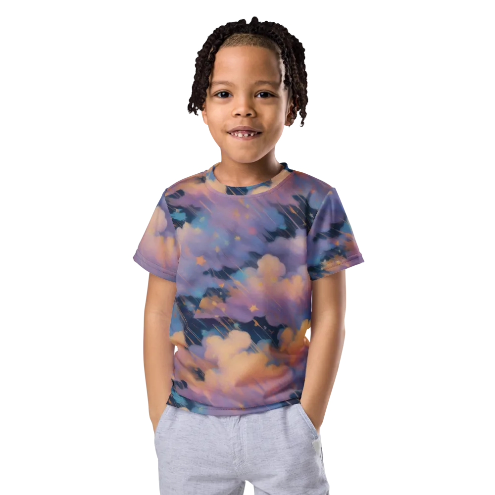 Velvet Comet Drift on Kids Crew Neck T-Shirt — Front