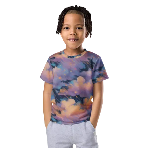 Velvet Comet Drift on a Kids Crew Neck T-Shirt