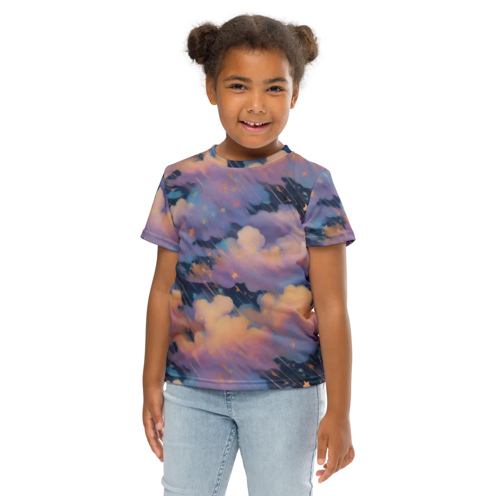 Velvet Comet Drift on Kids Crew Neck T-Shirt — Front