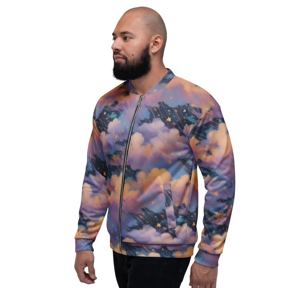 Velvet Comet Drift on Bomber Jacket — Left