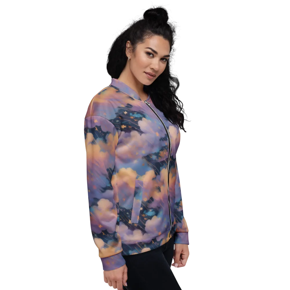 Velvet Comet Drift on Bomber Jacket — Right