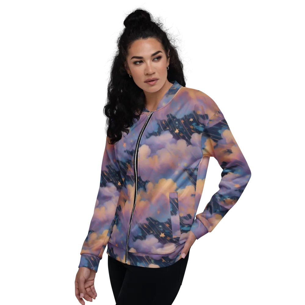 Velvet Comet Drift on Bomber Jacket — Left