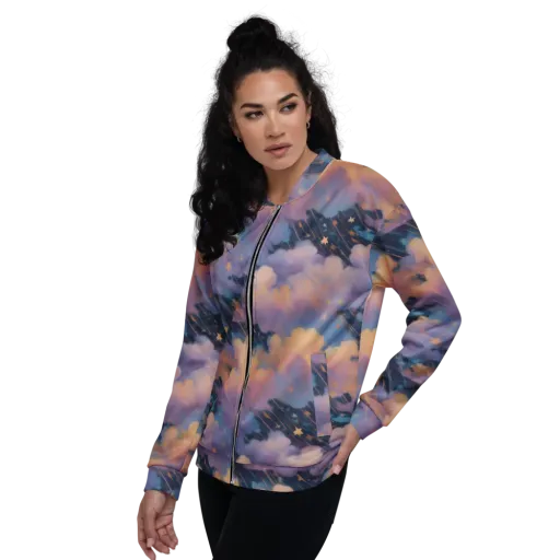 Velvet Comet Drift on a Bomber Jacket
