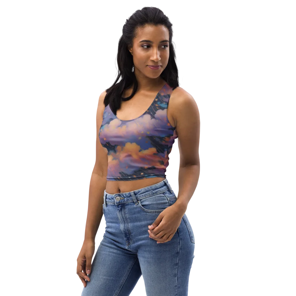 Velvet Comet Drift on Crop Top — Left Front