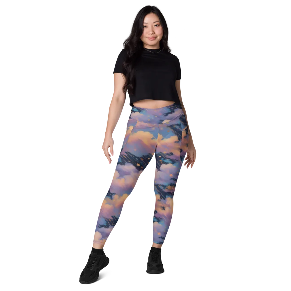 Velvet Comet Drift on Leggings with Pockets — Front