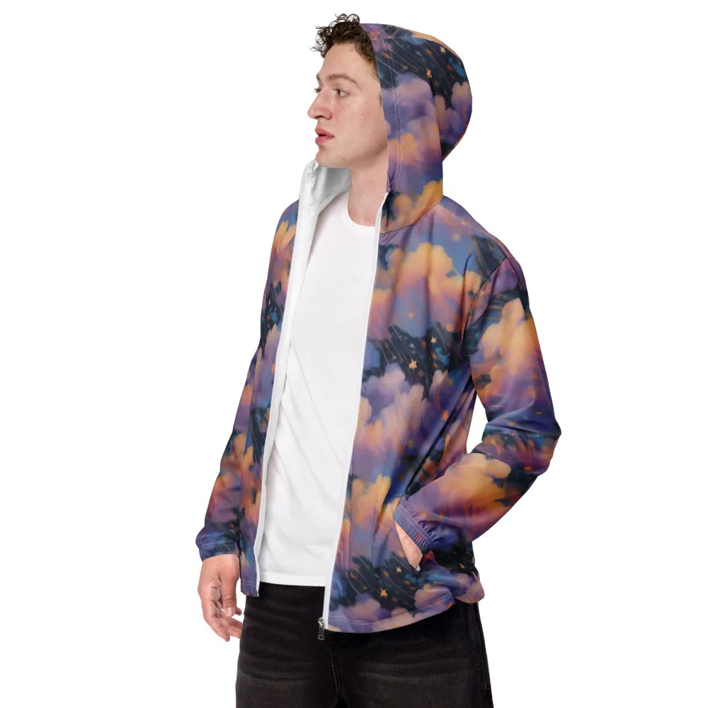Velvet Comet Drift on Men's Windbreaker — Left Front