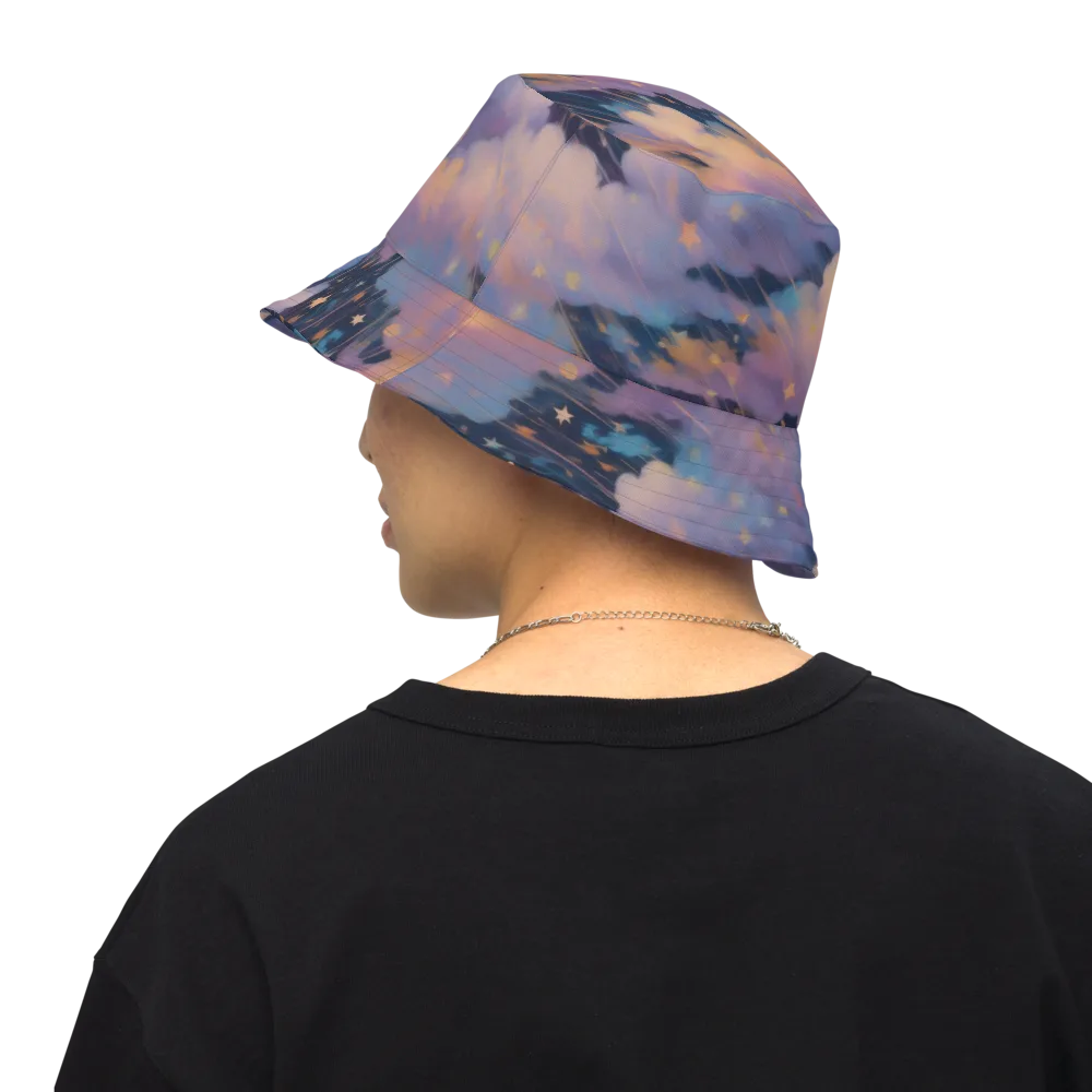 Velvet Comet Drift on Reversible Bucket Hat — Back Inside