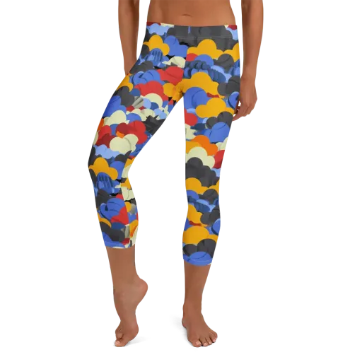 Cloudburst Chromatic on a Capri Leggings