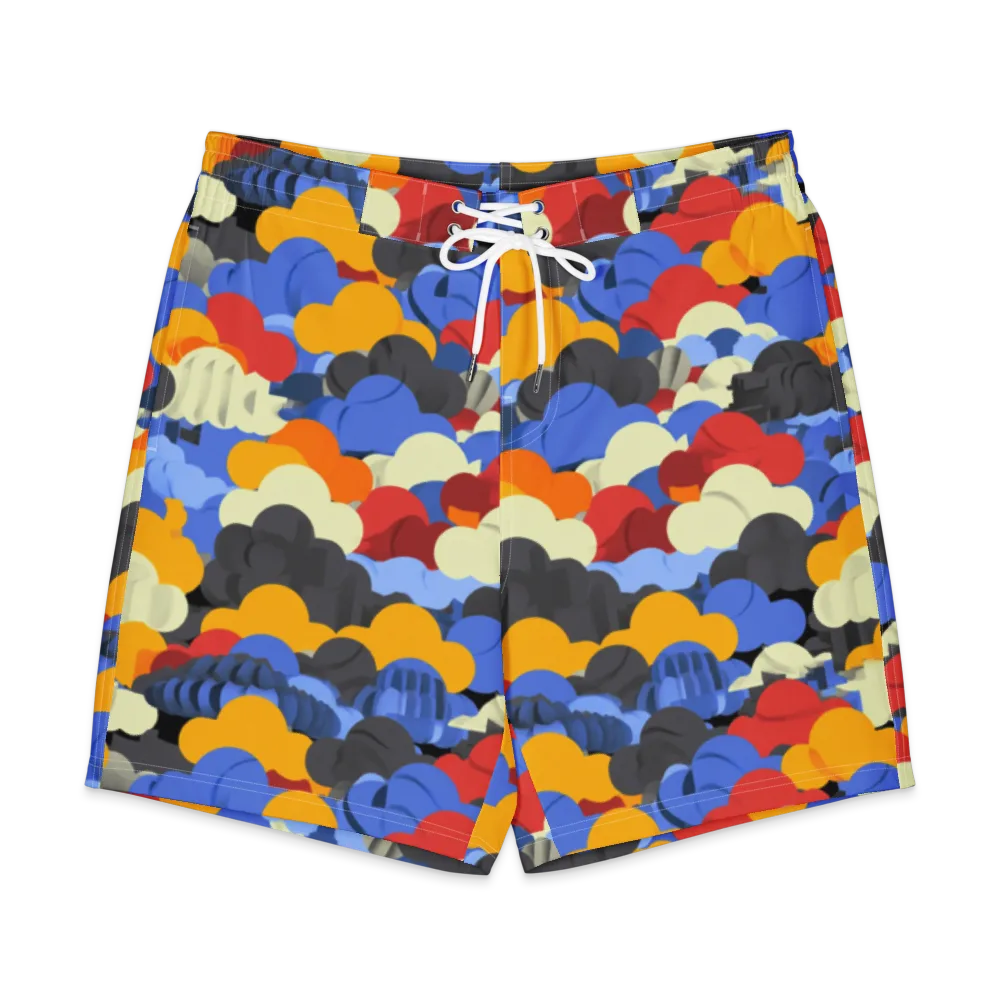 Cloudburst Chromatic on Men's Board Shorts — Front