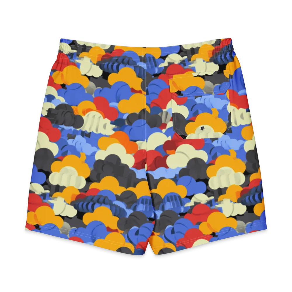 Cloudburst Chromatic on Men's Board Shorts — Back