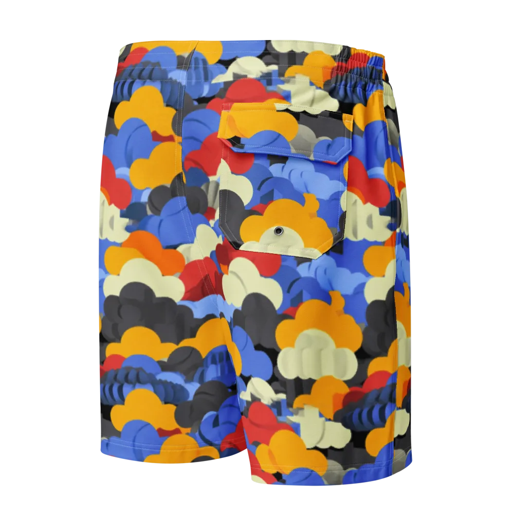 Cloudburst Chromatic on Men's Board Shorts — Back