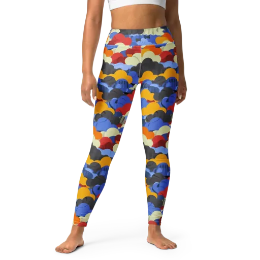 Cloudburst Chromatic on a Yoga Leggings