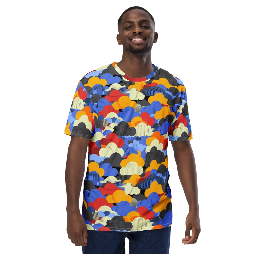Cloudburst Chromatic on Men's Crew Neck T-Shirt — Front